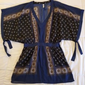 Free People Navy Romper-Style Dress
